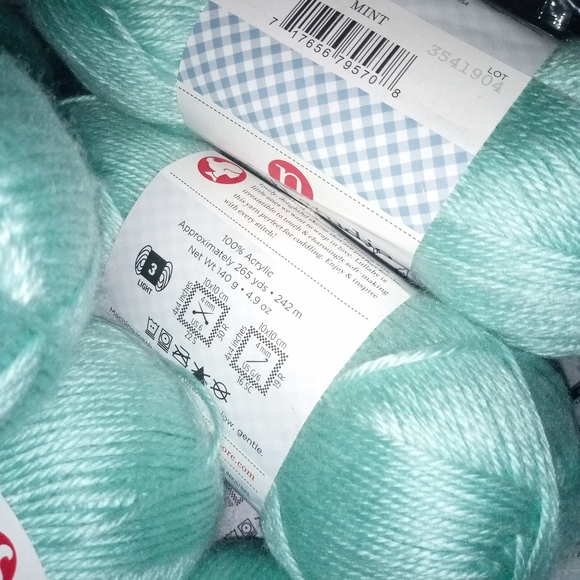 Stitch Studio by Nicole Other - 6 Skeins - Storybook Lullaby Yarn in Mint, Stitch Studio by Nicole